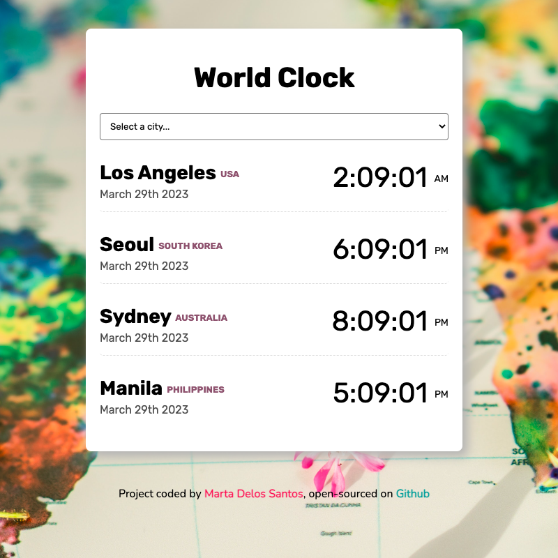World clock project